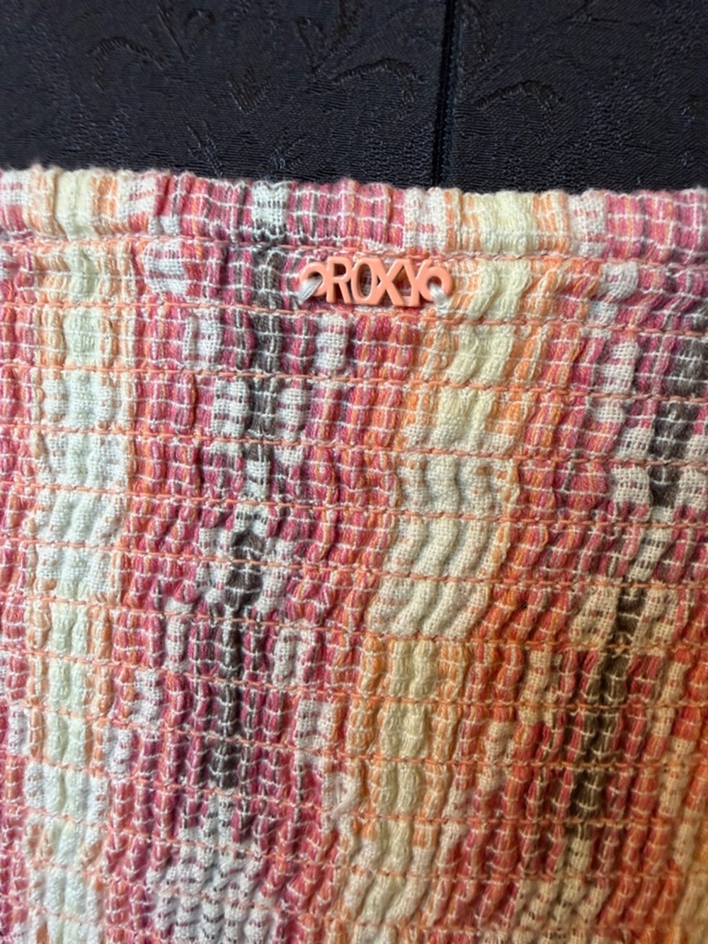 Roxy Strapless Multicolor Aztec Print Dress Size Large - Picture 6 of 12